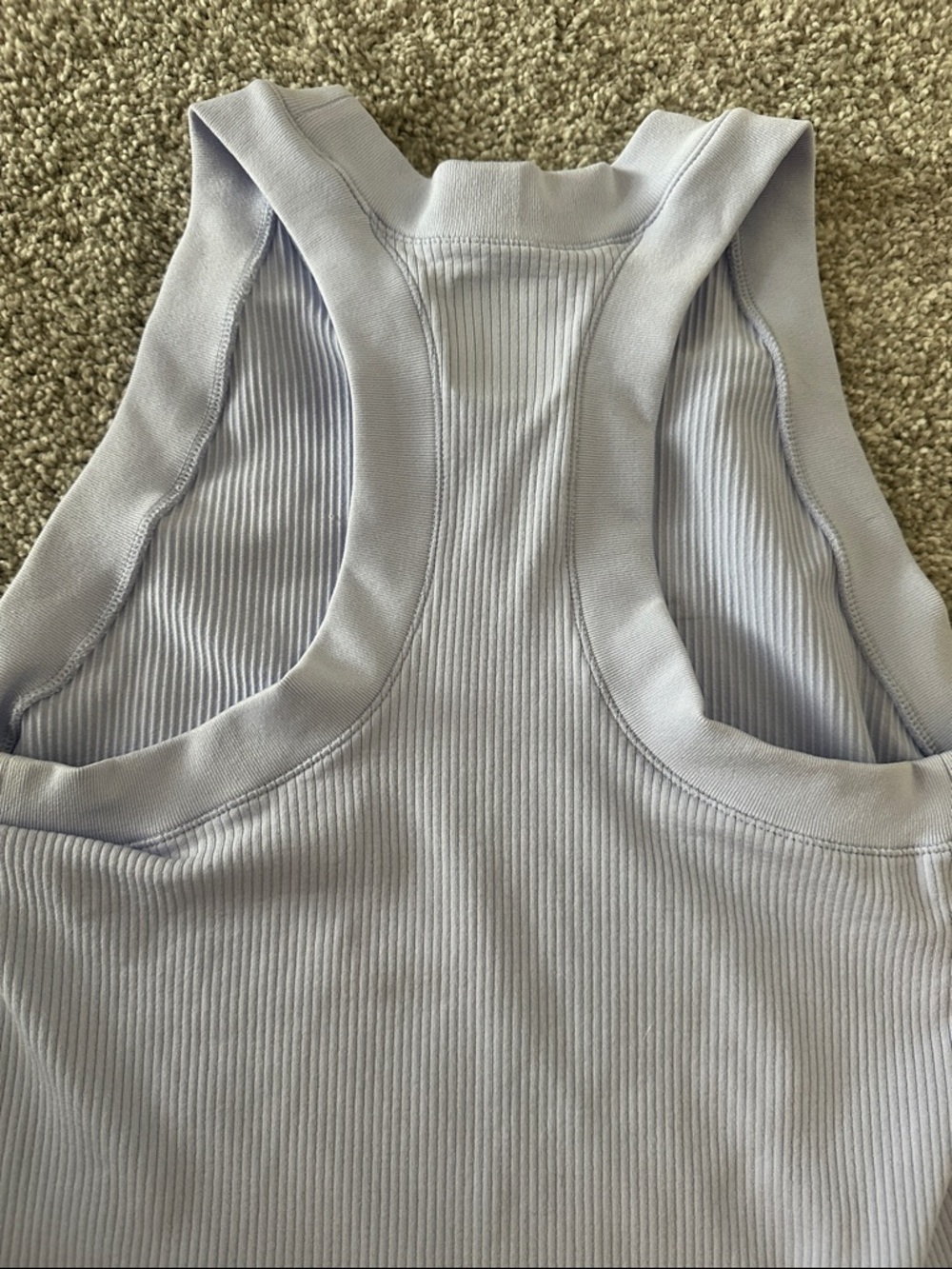 Athleta Lavender Ribbed Racer Back Tank - Picture 5 of 5